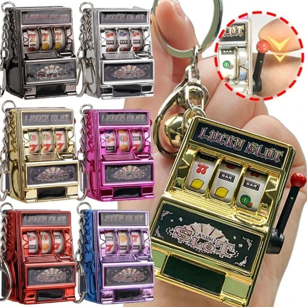 Fruit Slot Machine - Portachiavi Antistress Retrò, Giochi a Moneta,