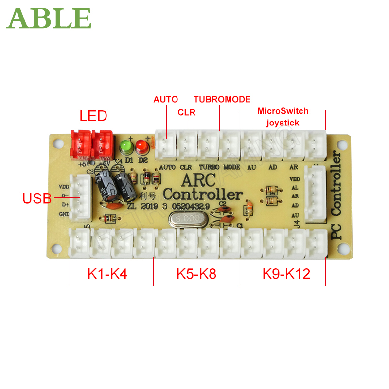 Arcade 2 Giocatori Zero Delay  - Arcade Button Pcb recensione e prezzo
