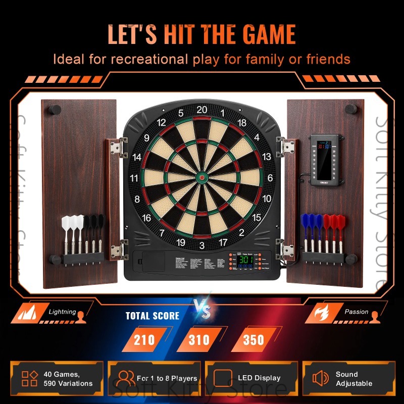 Set Bersaglio per Freccette co - Electronic Dartboard Cabinet recensione e prezzo