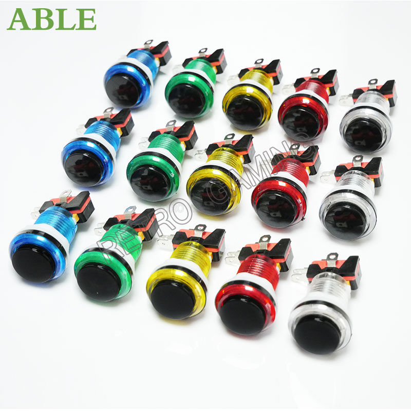 12 pz 6 Colori Arcade LED Puls - Arcade Button Pcb recensione e prezzo