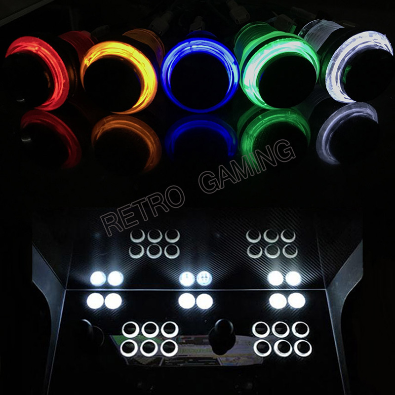 12 pz 6 Colori Arcade LED Puls - Arcade Button Pcb recensione e prezzo